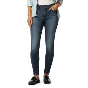 New Women's Levi Strauss Signature Mid-Rise Skinny Jeans Mission Hill Wash